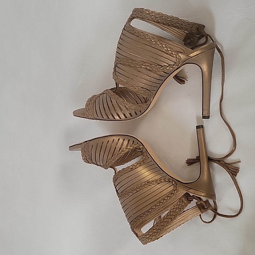 NEW Vince Camuto Kabira Sandals Bronze Heels Size 10 - Picture 4 of 12